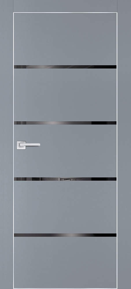 Фото Межкомнатная дверь PX-17  AL кромка с 4-х ст. Серый матовый