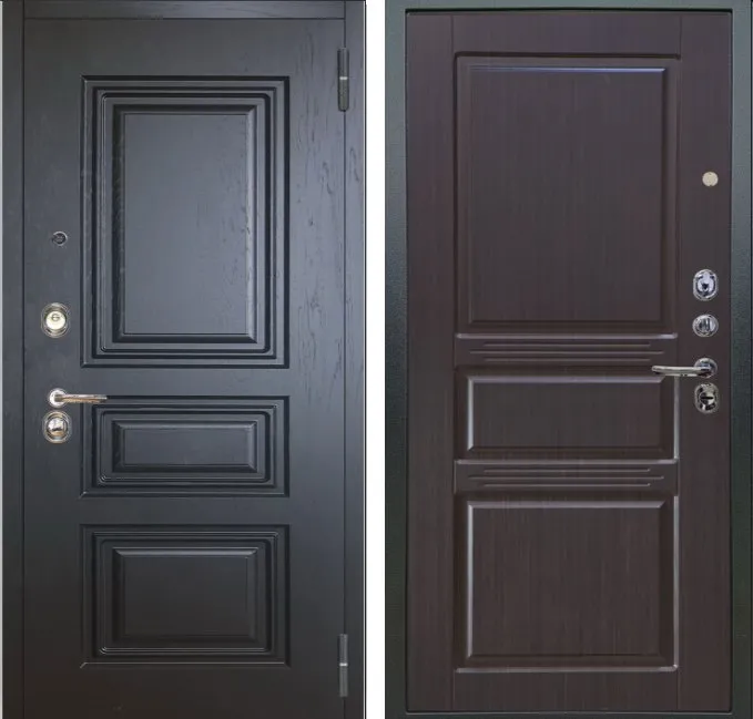 Фото Дверь Аргус ЛЮКС 3К Скиф-Горький-Шоколад Антик серебро DIS006860