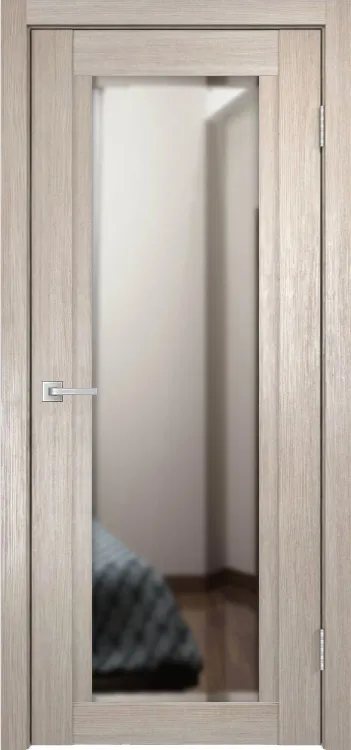 Фото Межкомнатная дверь Легенда К-11 тон Кремовая лиственница Зеркало