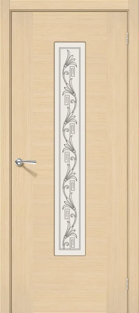 Межкомнатная дверь Рондо Ф-22 БелДуб BR804