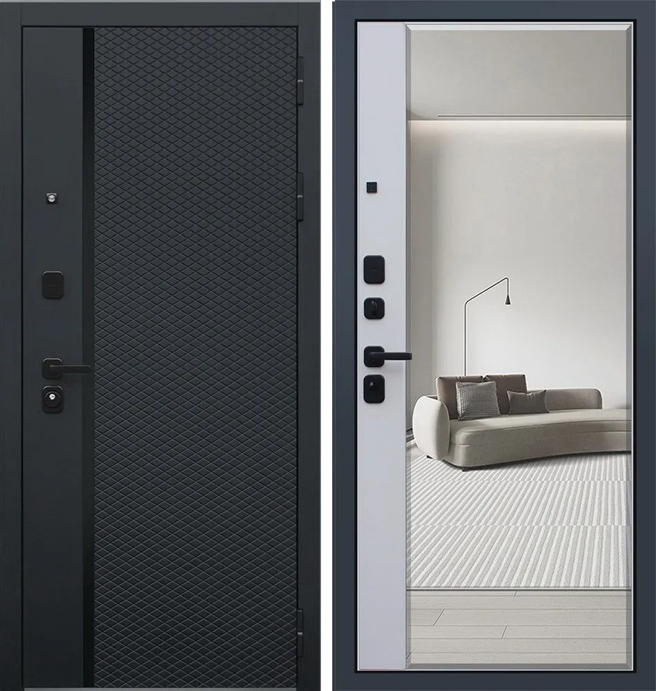 Фото Дверь Ньюкасл с зеркалом DIS006705