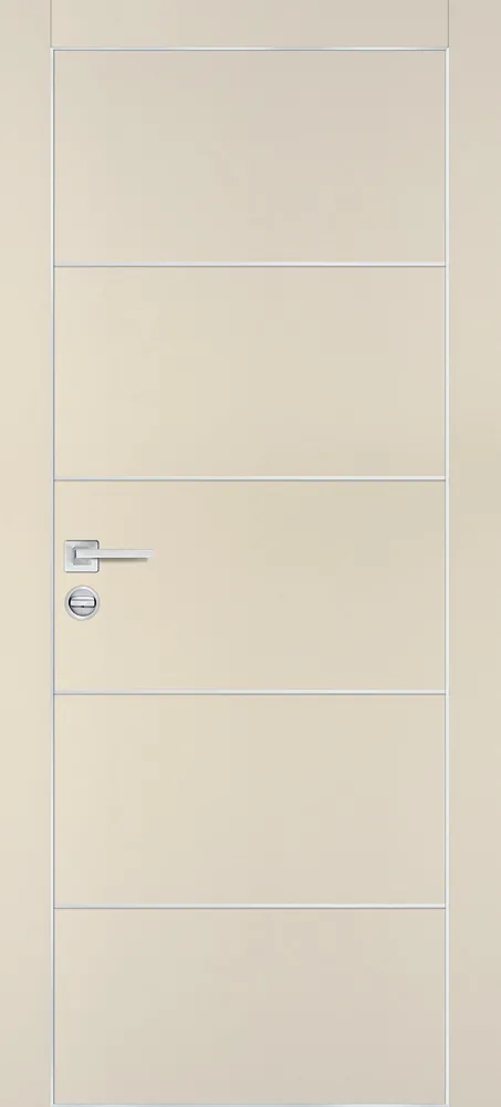 Фото Межкомнатная дверь PX-12  AL кромка с 4-х ст. Бежевый матовый