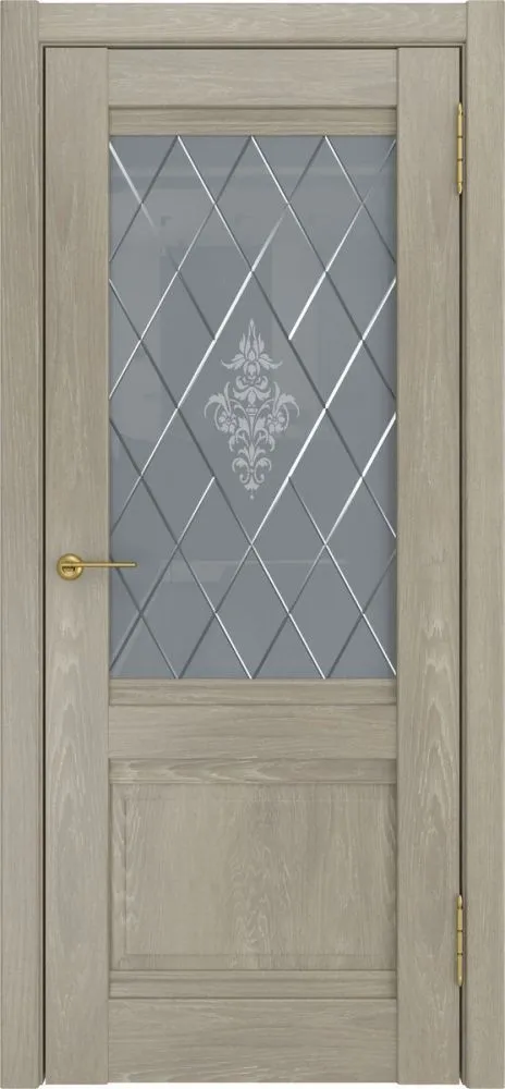 Фото Межкомнатная дверь ЛУ-52 (Дуб серый, до)